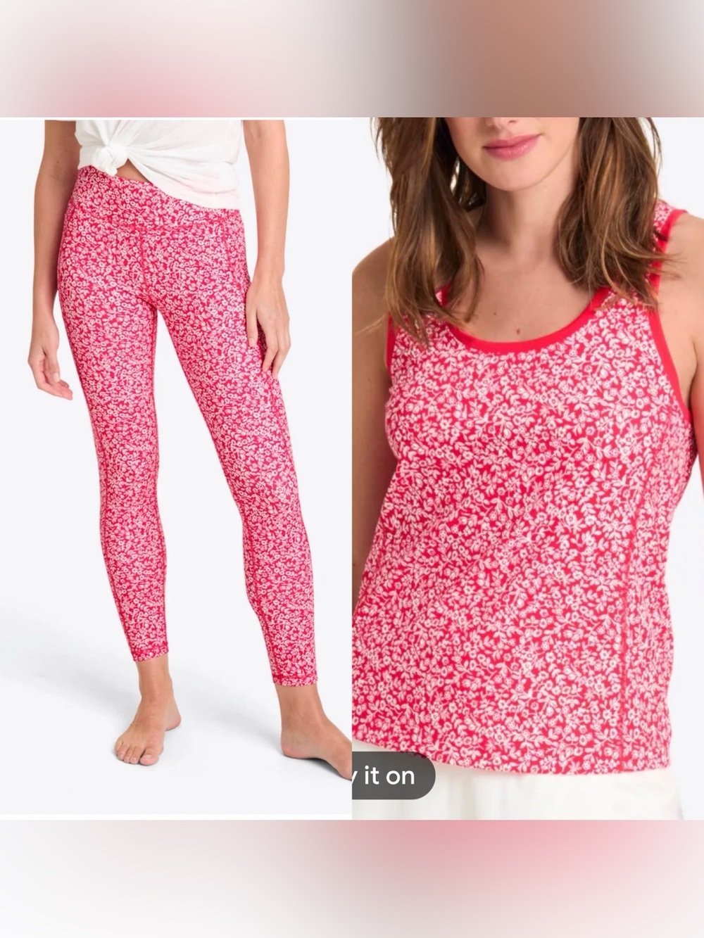 Draper James Tank and Leggings Set in Whispy Floral Size M & L $165